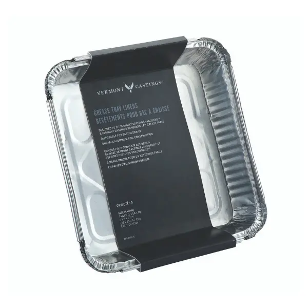 5-Pk Aluminum Bbq Grease Tray 1