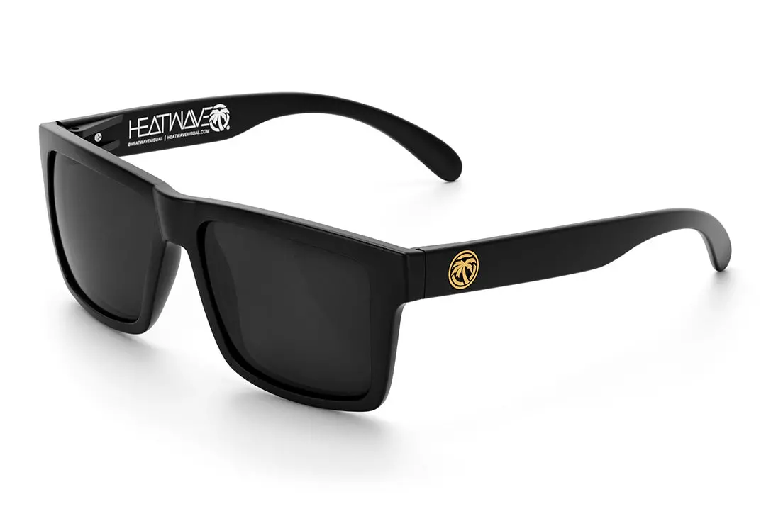 Vise Z87 Sunglasses Black Frame - Gold Emblem: Black Lens 1