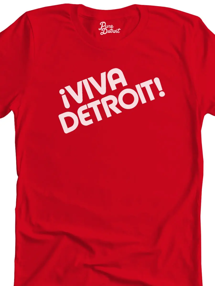 Viva Detroit Premium Unisex T-Shirt - Red / White 1