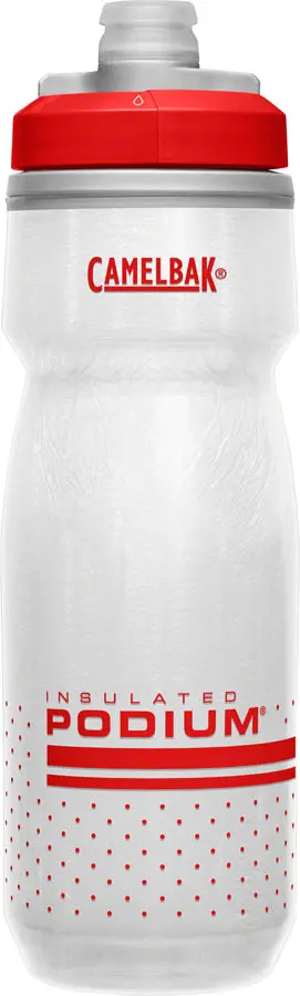 Camelbak Podium Chill 21Oz Water Bottle - Fiery Red White 1
