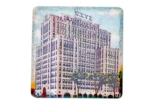 Vintage Maccabees Porcelain Tile Coaster 1