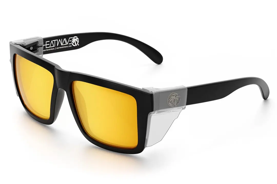 Xl Vise Z87 Sunglasses Black Frame: Gold Lens 4