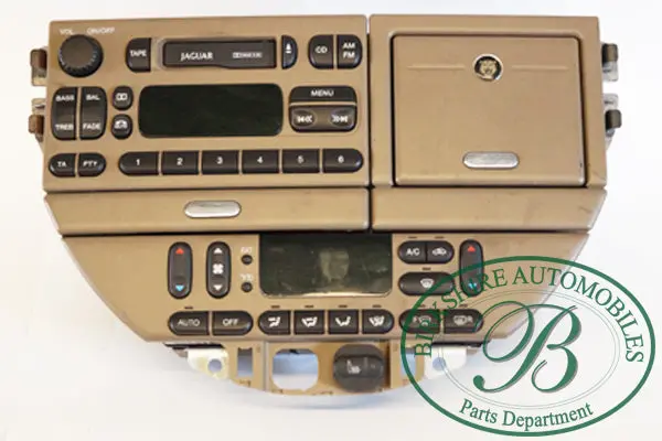 Jaguar Radio & Climate Control Unit Part# Xr8f-18K876-Dfaek Jaguar S-Type 1