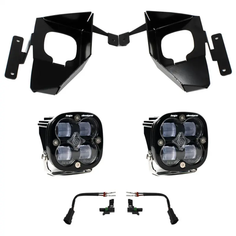 2016-2018 Silverado 1500 Baja Designs Squadron Fog Pocket Kit, Clear 1
