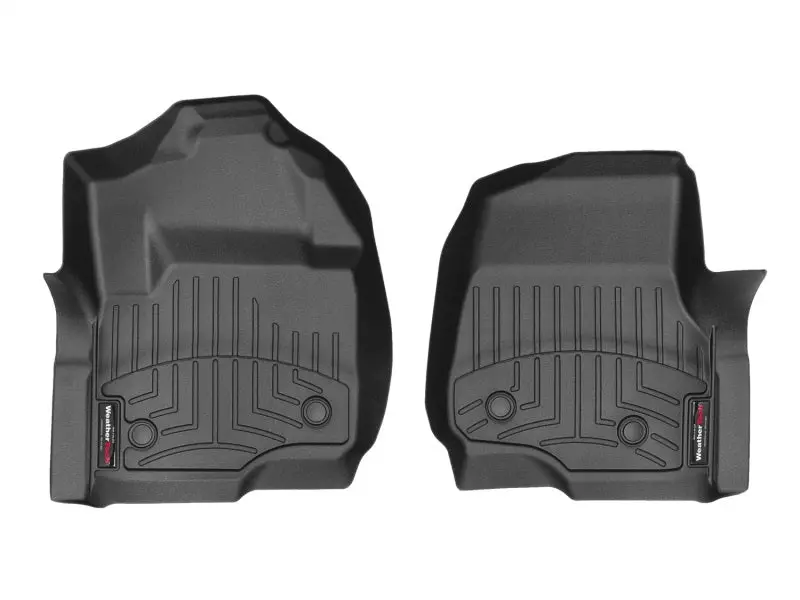 2017+ Ford F-250/F-350 Super Duty Vinyl Front Floorliner - Black (Super Cab-Suber Crew) 1