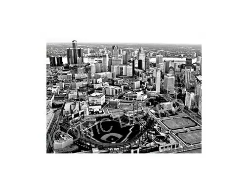 Comerica Park Aerial Black & White Luster Or Canvas Print $35 - $430 1