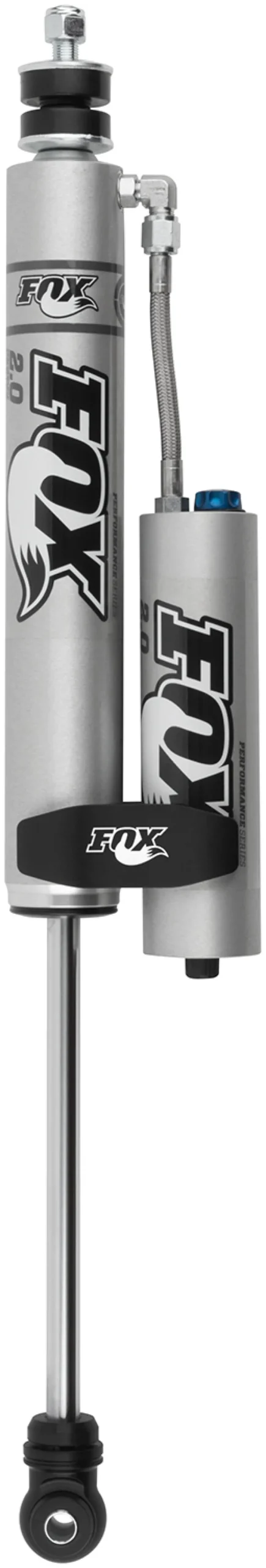 2005-2017 F-250/F-350 Fox 2.0 Performance Series 9.6In Smooth Body Remote Reservoir Front Shock Cd Adjuster (Aluminum) - 2-3.5In Lift 2