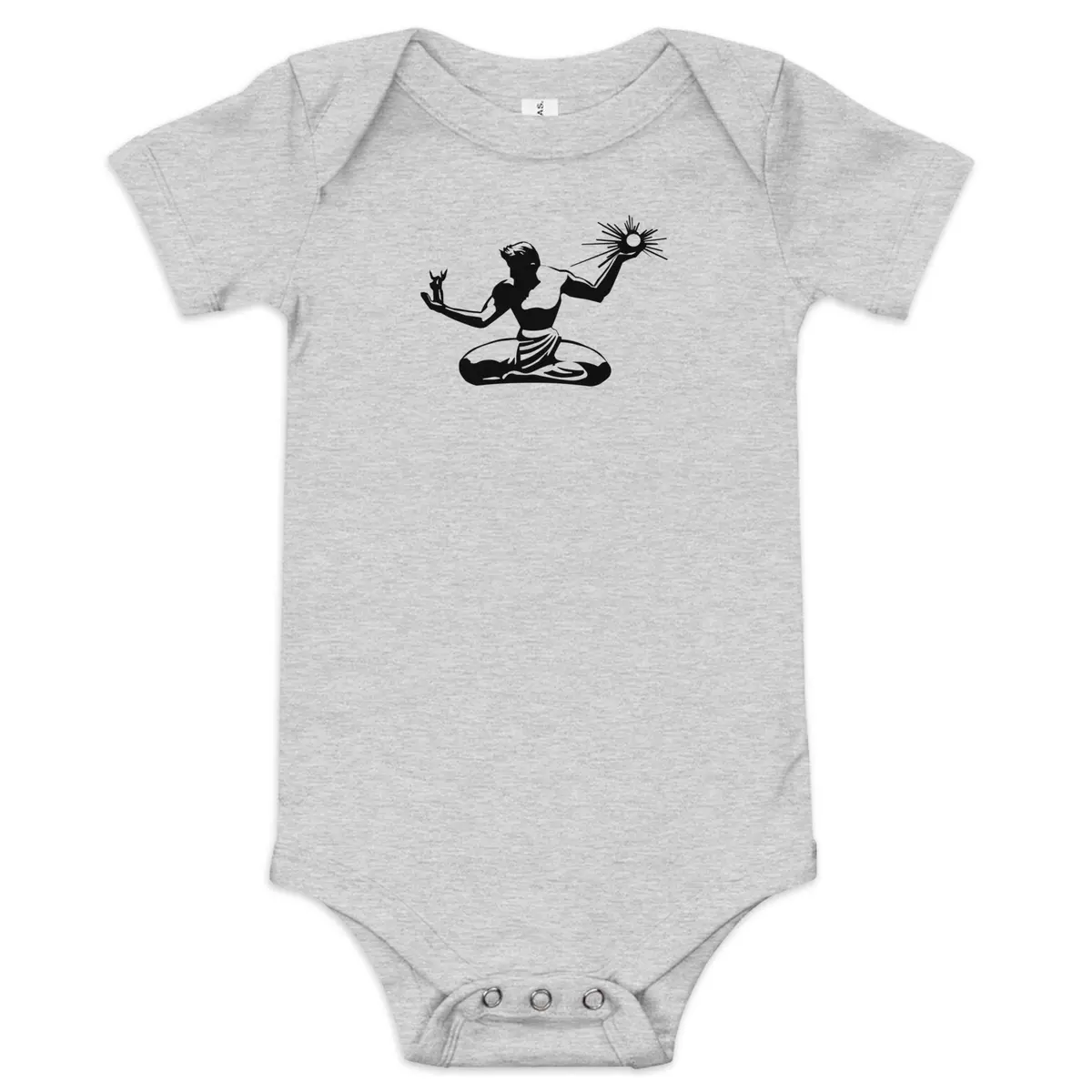 Spirit Of Detroit Baby Onsie - Athletic Gray / Black 1