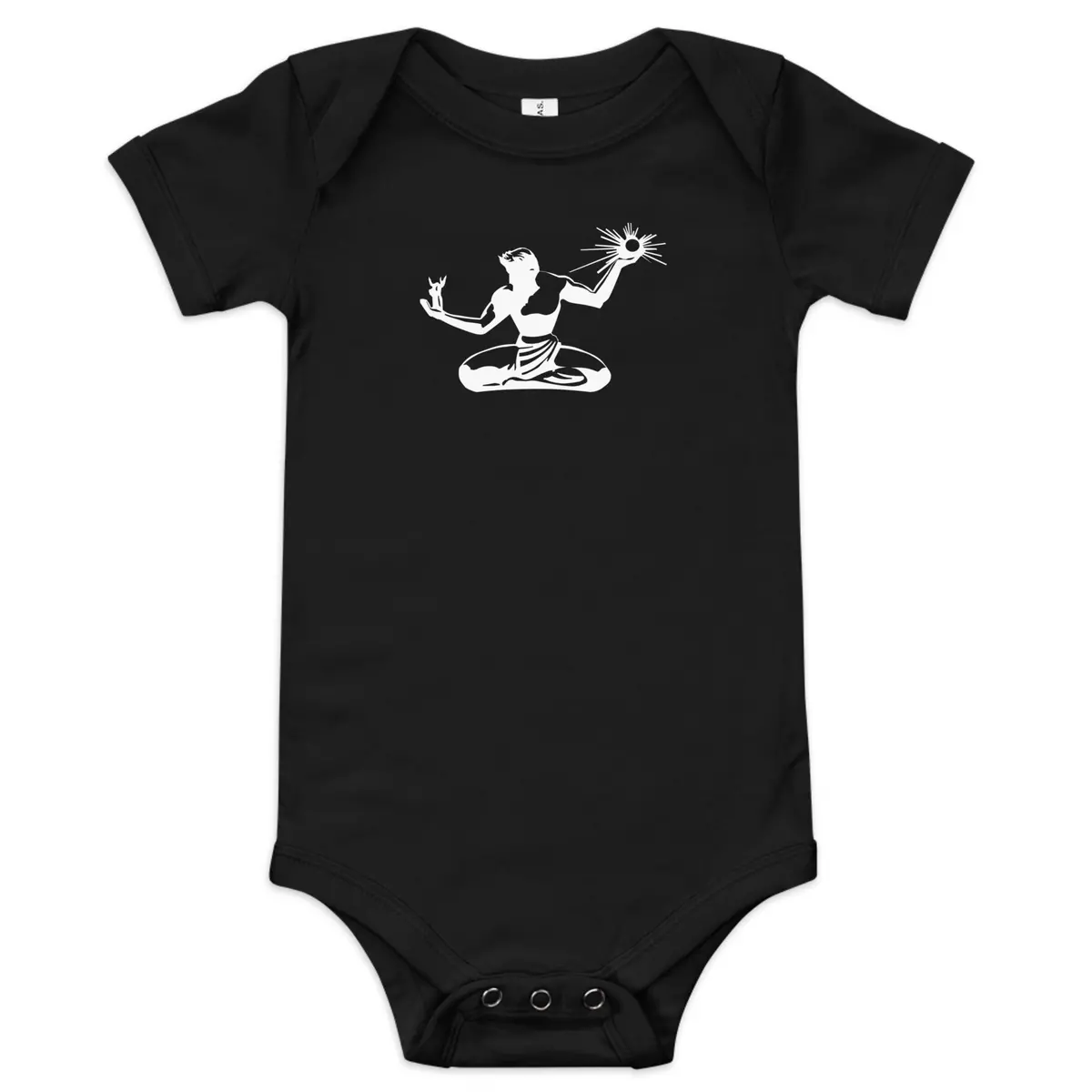 Spirit Of Detroit Baby Onsie - Black / White 1