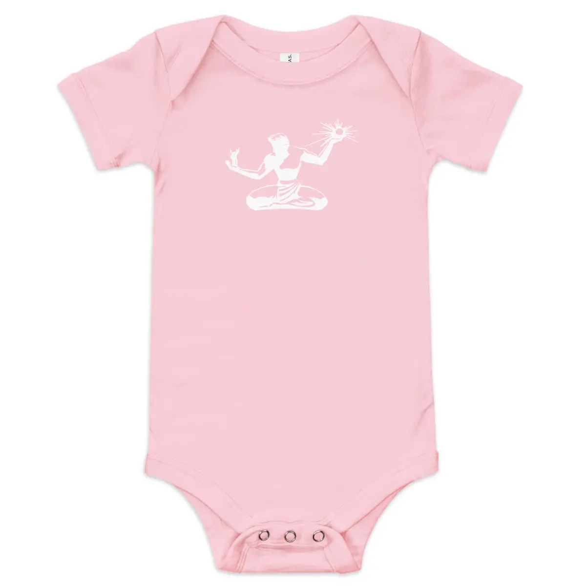 Spirit Of Detroit Baby Onsie - Pink / White 1