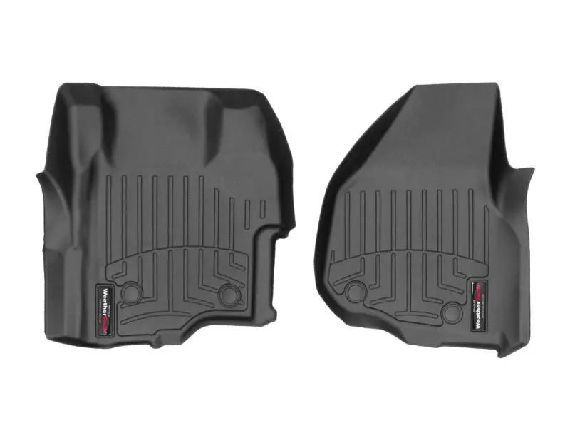 2011-2016 Ford F-250/F-350 Super Duty Vinyl Floor W/4X4 Shifter Front Floorliner - Black 1