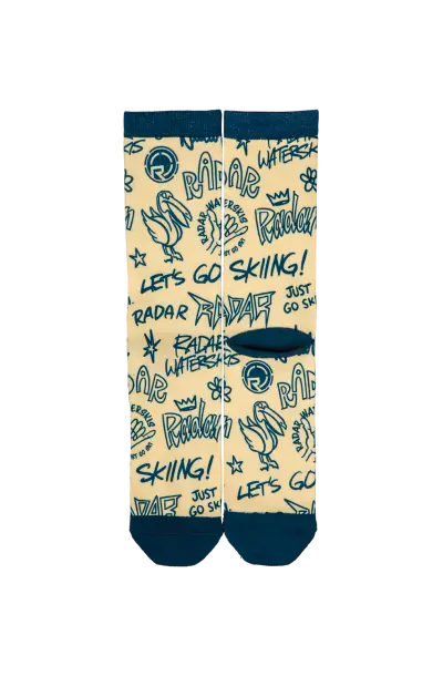 25Radar Crew Socks- Ski Beach 1