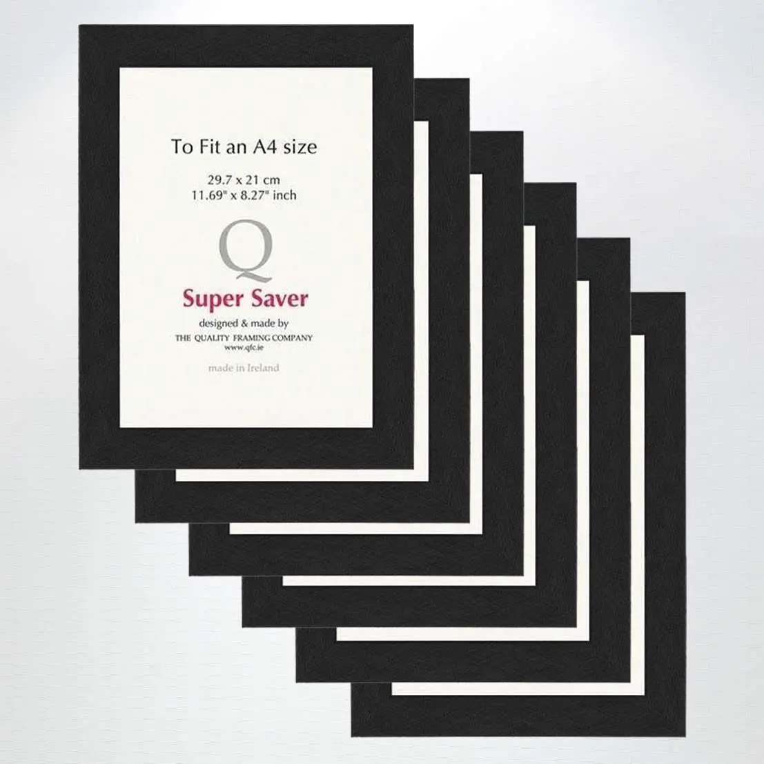 Black Brushed 40Mm Picture Frame I 6 Pack 1