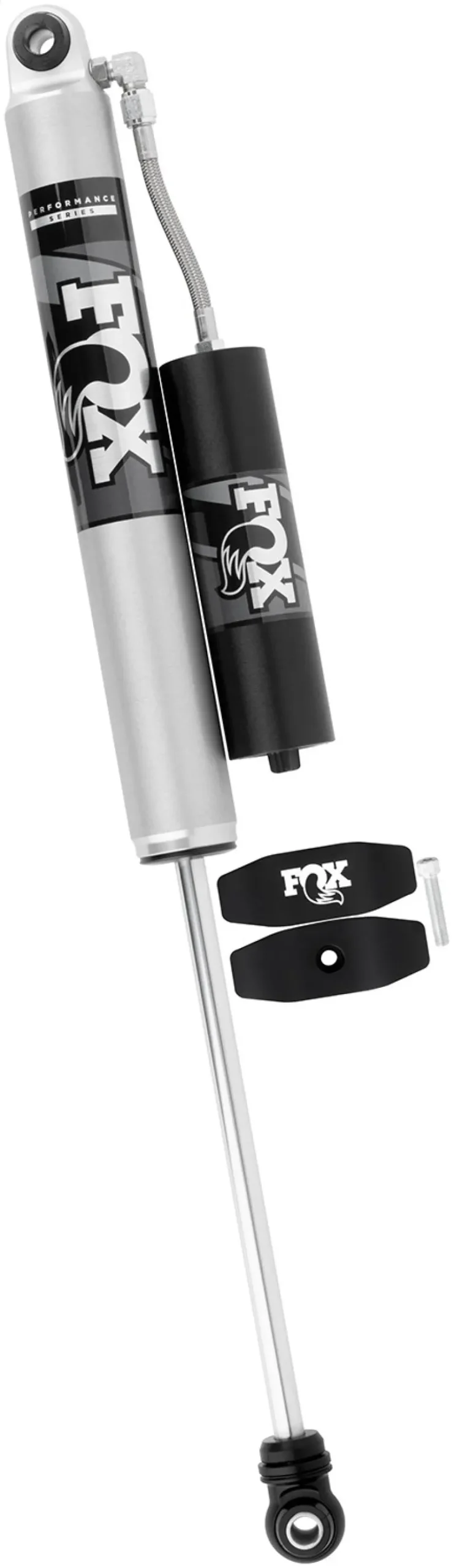 2017+ F-250/F-350 Fox 2.0 Performance Series 12.1In Smooth Body Remote Reservoir Rear Shock - 0-1In Lift 2
