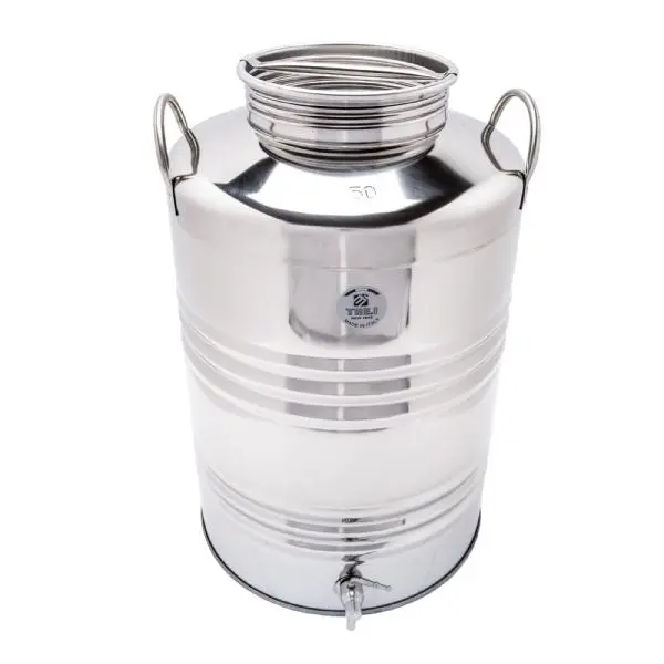 75Lt Stainless Steel Container With Spigot 1/2" 1