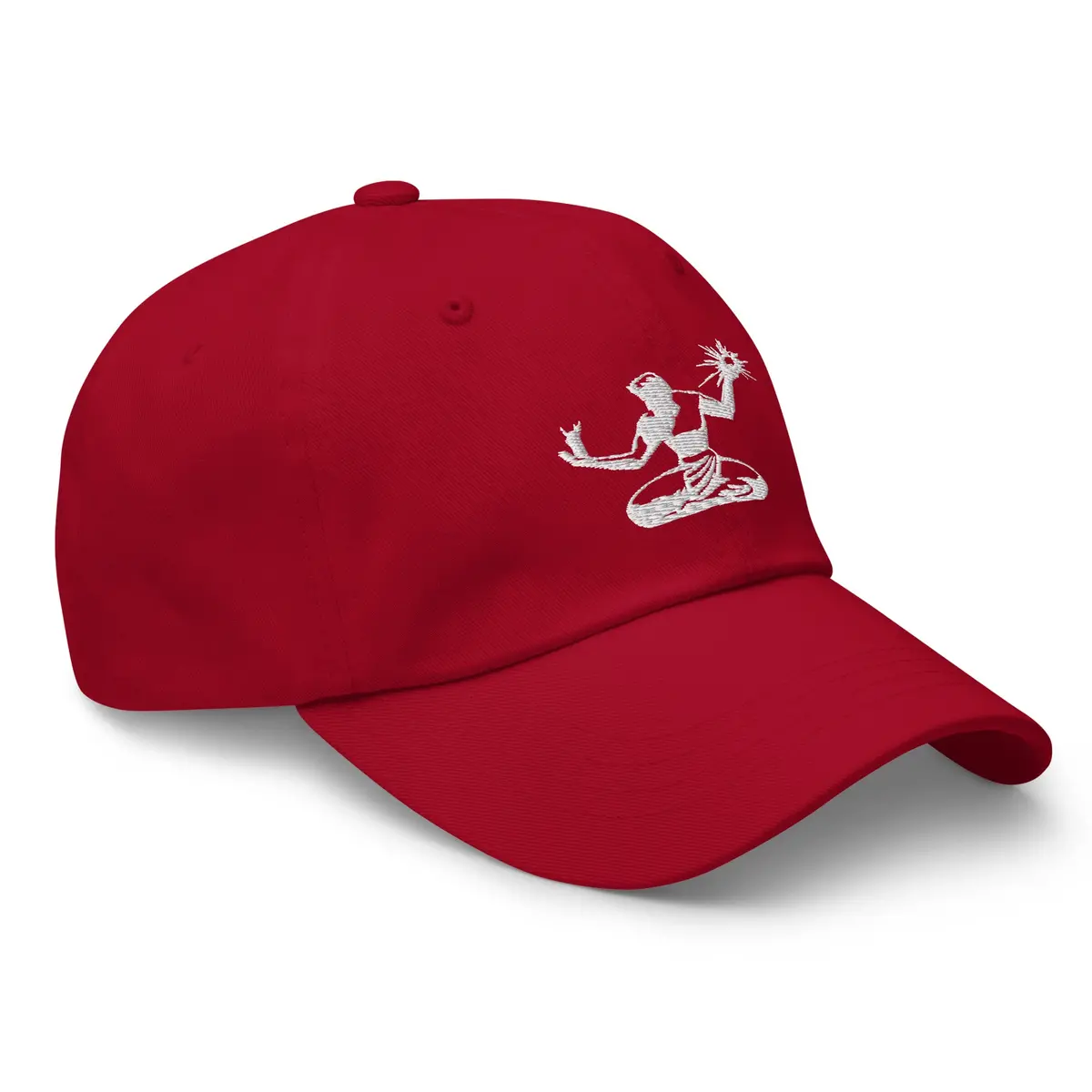 Spirit Of Detroit Embroidered Cotton Twill Dad Hat - Red / White 1