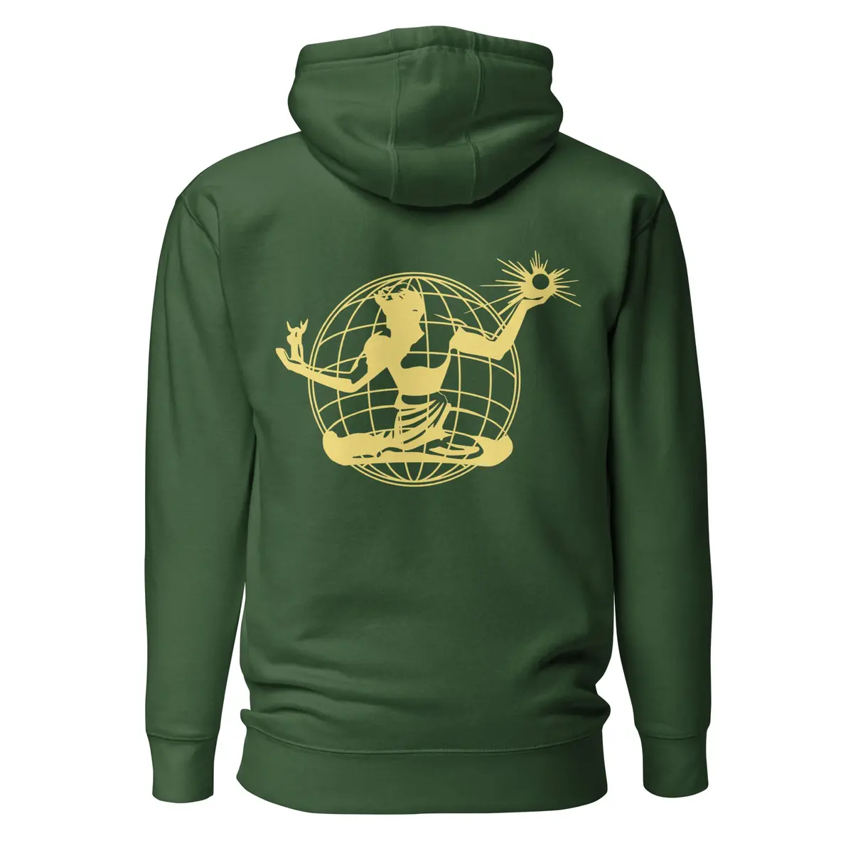 Spirit Of Detroit Worldwide Premium Unisex Hoodie - Green / Yellow 2
