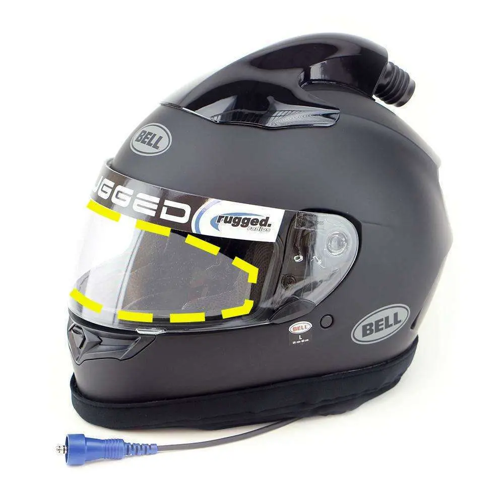 Cruzarmor Universal Ez-C Clear Diy Helmet Shield Protection Kit 1