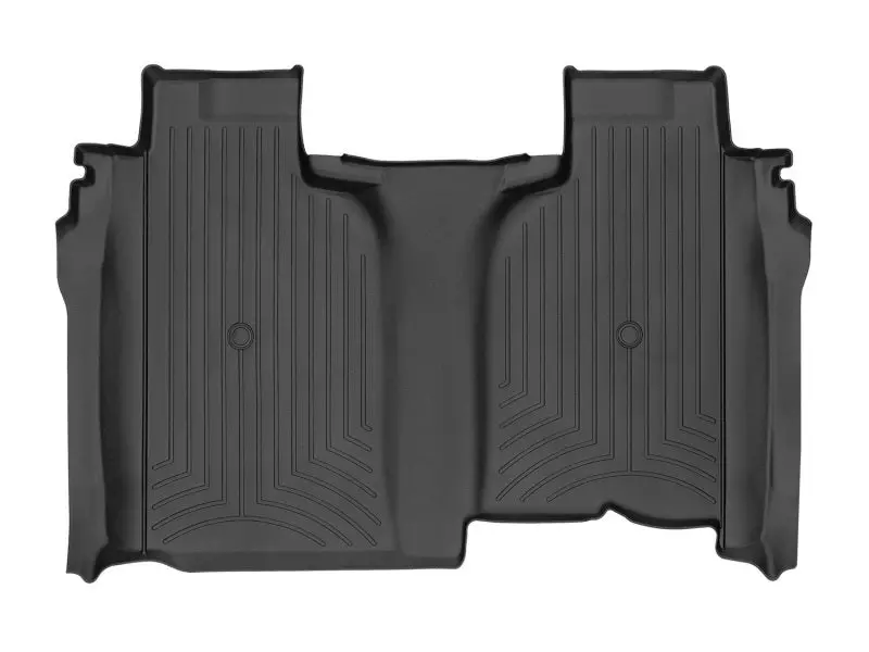 2019+ Silverado 1500 Crew Cab W/ Vinyl Floors Rear Floorliner - Black 1
