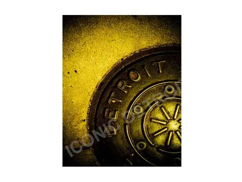 Detroit Manhole Cover Luster Or Canvas Print $35 - $430 1