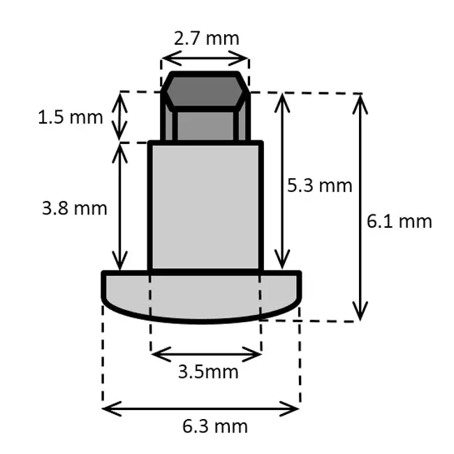 Hex Tip Studs - For Bike Tires 4