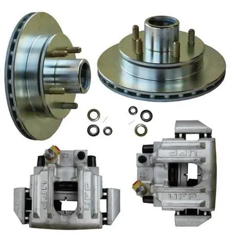 Ufp Db-35 Disc Brake Kit - 9.75" Zinc Plated Rotors W/ Aluminum Calipers #Ukit25 1