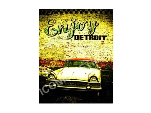 Enjoy Detroit Luster Or Canvas Print $35 - $430 1