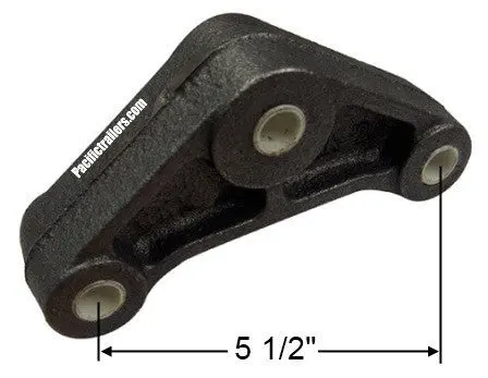 Triangular Equalizer Rocker Bar For 1 3/4" Double Eye Springs, 5 1/2" Hole Centers #34050 1
