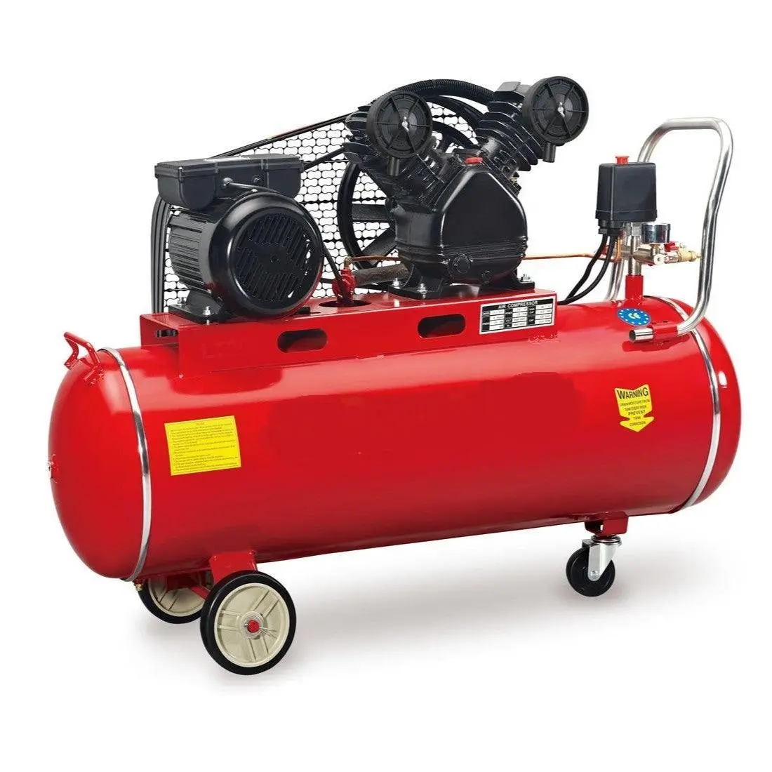 100L Mastercraft Air Compressor V-Type (Red) 1