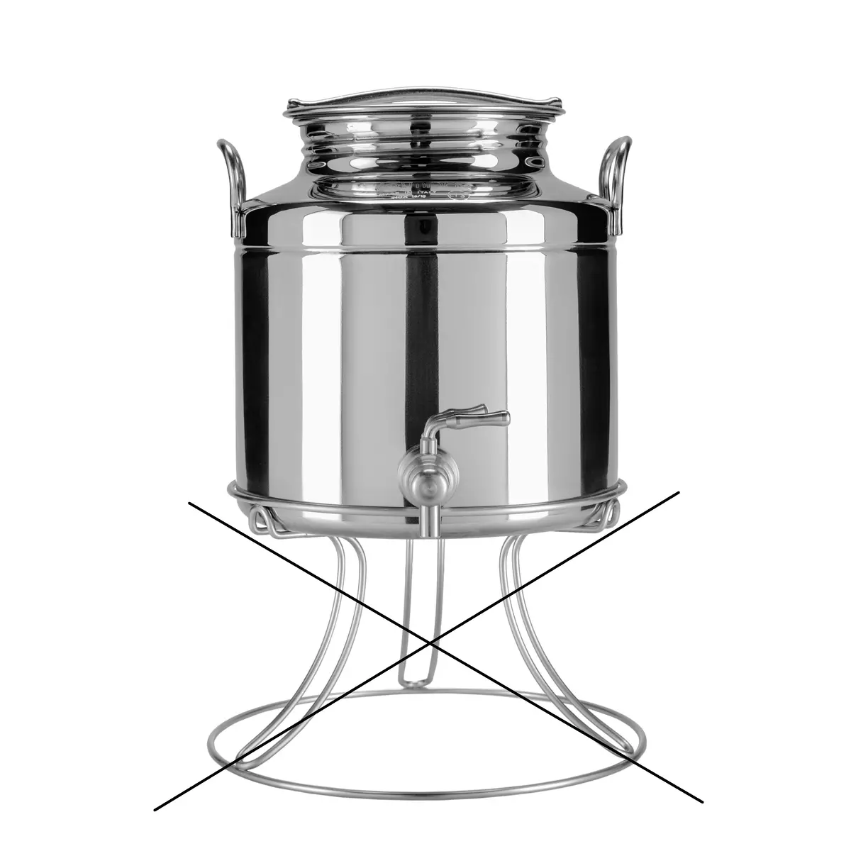 5Lt Stainless Steel Container With Spigot & Stand 1