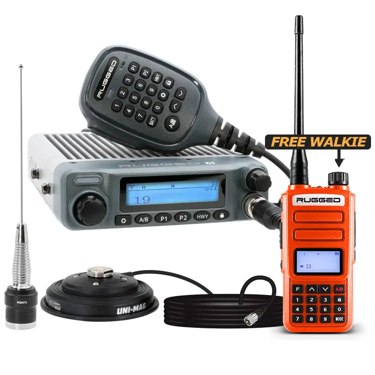 Radio Kit - G1 Adventure Series Waterproof Gmrs Mobile Radio With Antenna 1