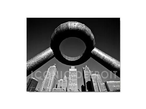 Dodge Fountain Black And White Luster Or Canvas Print $35 - $430 1