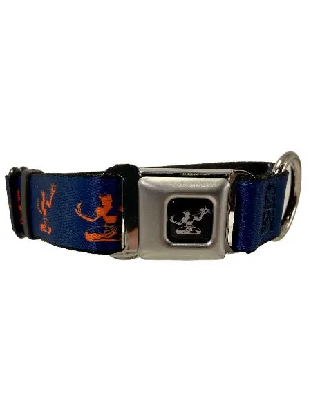 Spirit Of Detroit Dog Collar / Orange + Navy 1