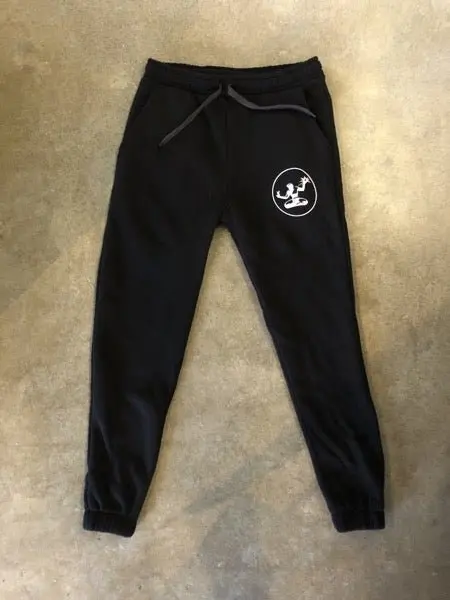 Spirit Of Detroit Sponge Fleece Pocket Sweatpants / White + Black / Unisex 1