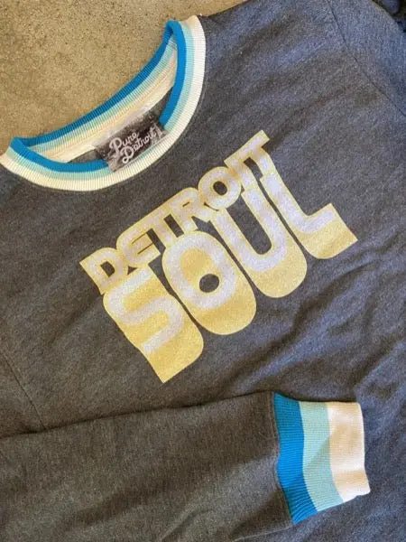 Detroit Soul Pullover /  Yellow + Charcoal / Unisex 1