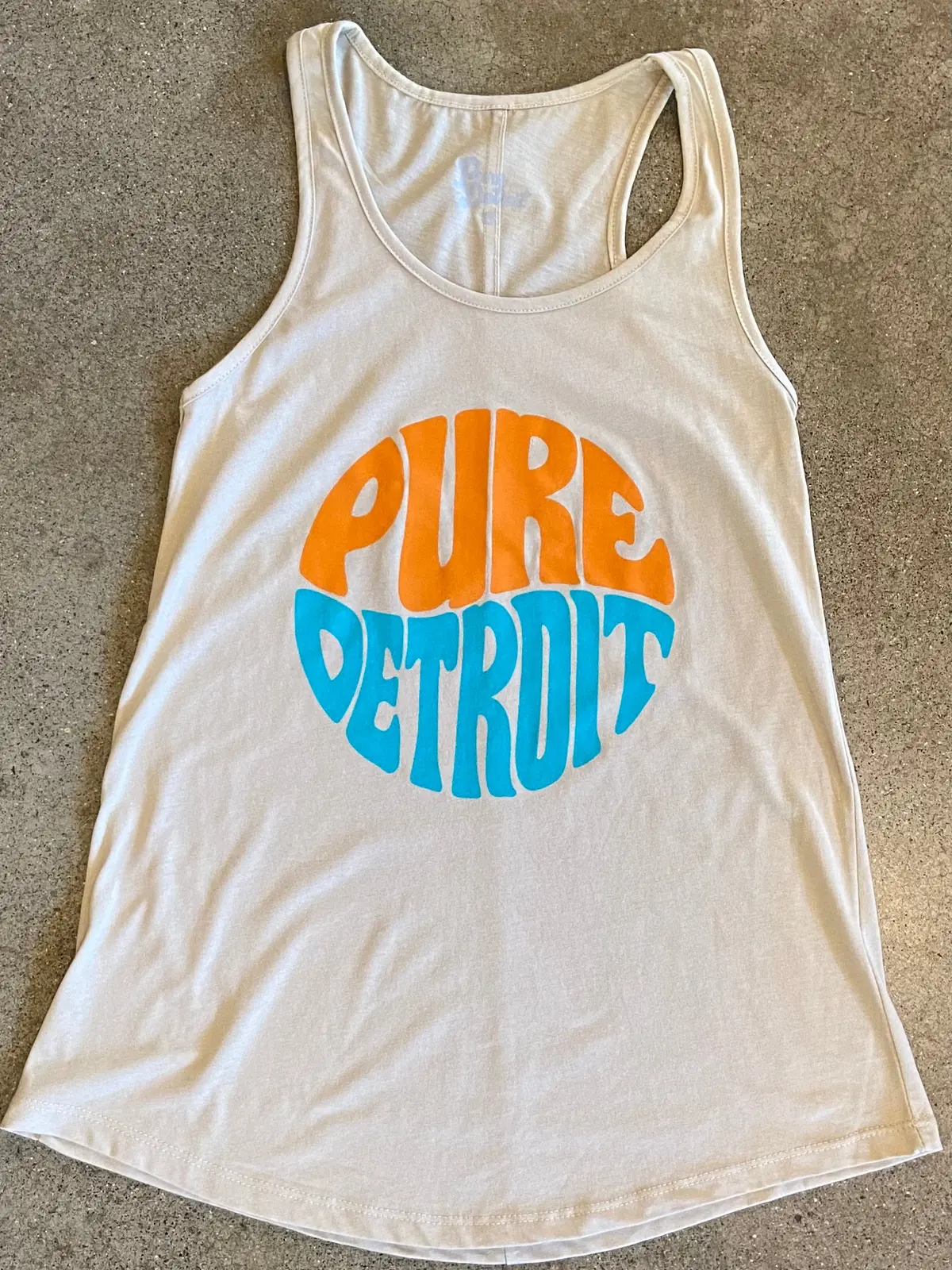 Pure Detroit Retro Tank / Putty / Women's 1