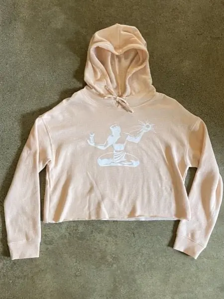 Spirit Fleece Crop Pullover / Blush / Unisex 1