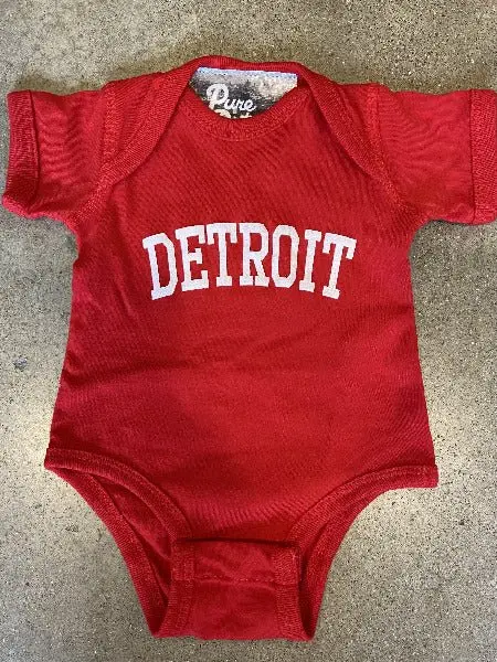 Detroit Collegiate Arch Onesie / Holly Berry / Baby 1