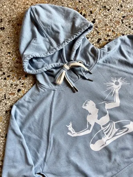 Spirit Lightweight Pullover / White + Misty Blue / Unisex 1