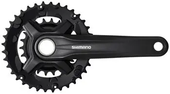 Shimano Fc-Mt210-2 Crankset - 175Mm, 9-Speed, 46/30T, 48.8Mm Chainline, Riveted, Black 1
