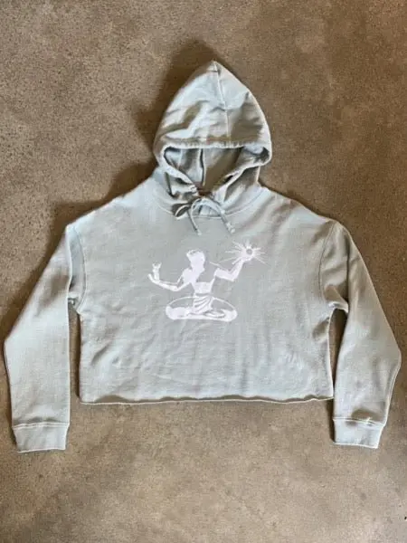 Spirit Fleece Crop Pullover / Sage / Unisex 1