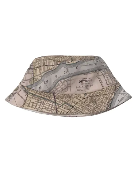 Detroit Map Baby Bucket Hat 1