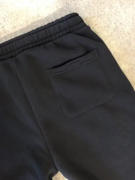 Spirit Of Detroit Sponge Fleece Pocket Sweatpants / White + Black / Unisex 4