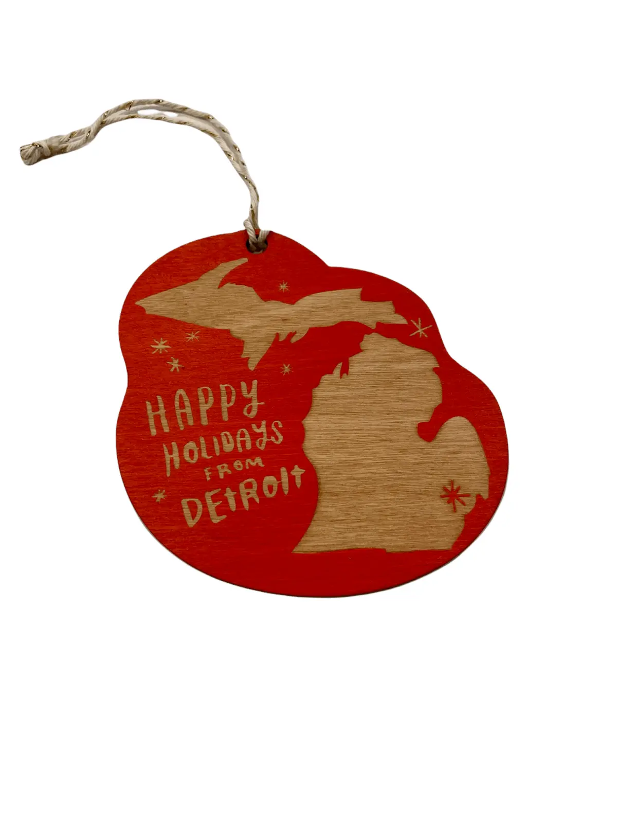 Holidays In Detroit Laser-Cut Ornament 1