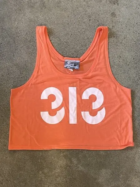 Modern 313 Crop Tank / Coral / Women's 1