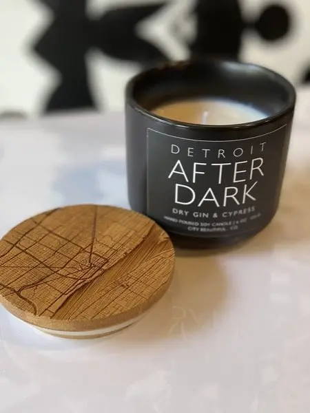Detroit After Dark - Dry Gin & Cypress - Hand Poured Soy Candle By City Beautiful . Co - 6Oz. 2