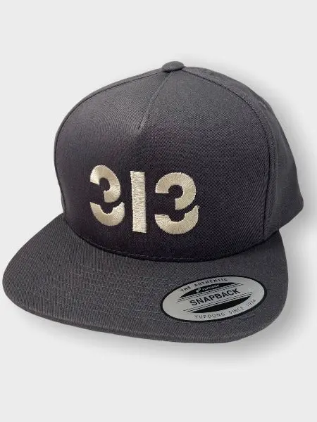 Modern 313 Snapback Hat / Cream + Charcoal 1