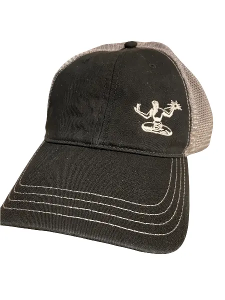 Pure Detroit Trucker Adjustable Hat / White + Black/Gray 2