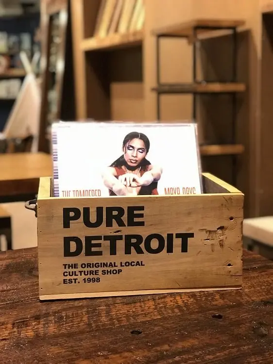 Pure Detroit Salvaged Wood Record Crate 1