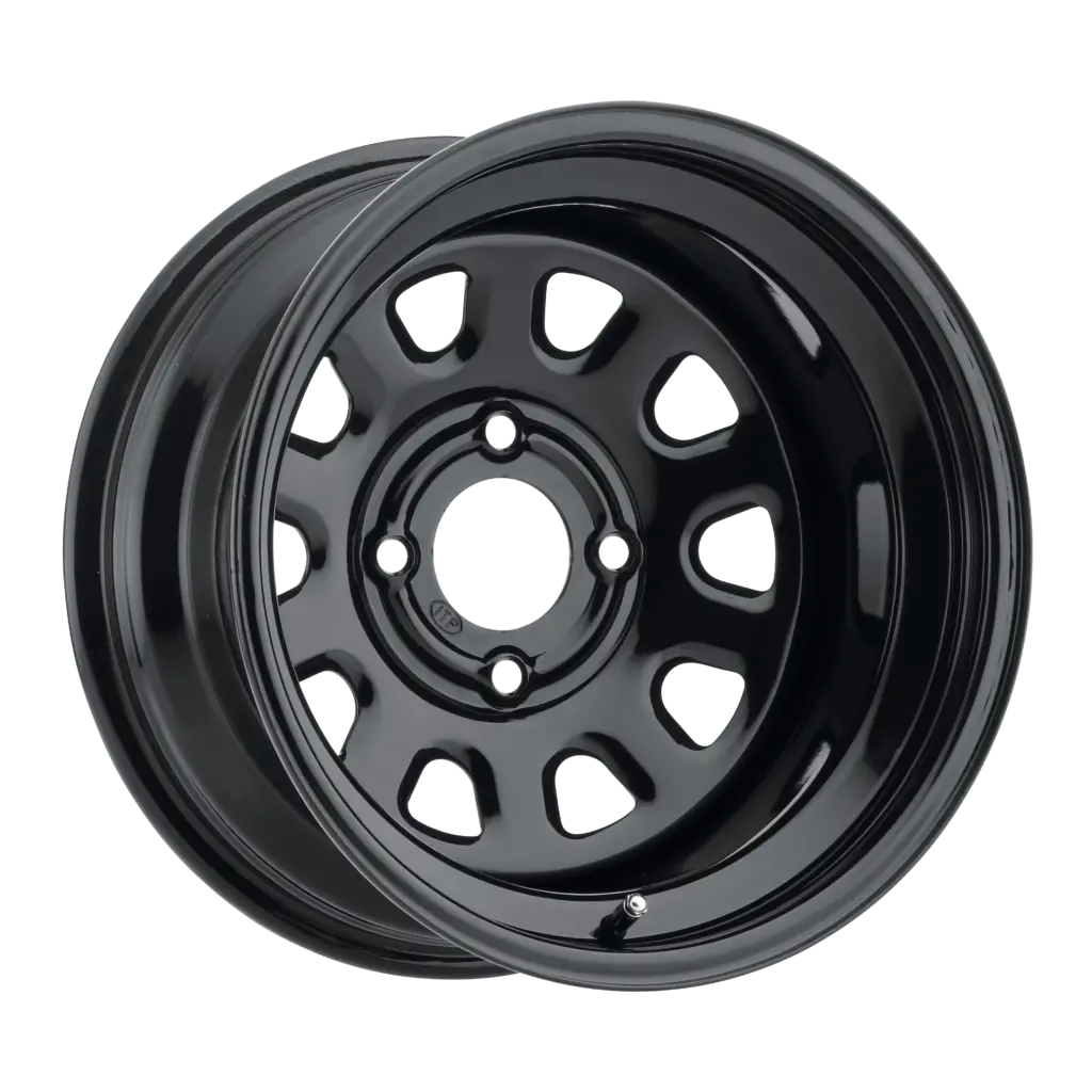 Itp Delta Black Steel Wheel 14X7 4X110 (2+5) Atv/Utv – Rear 1